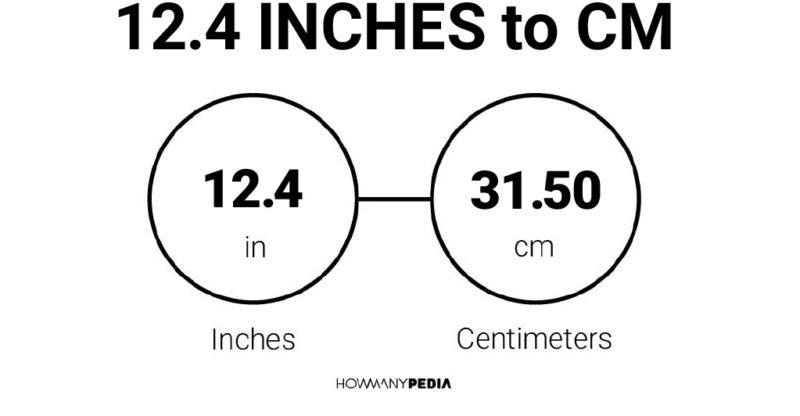 12.4 inch in cm