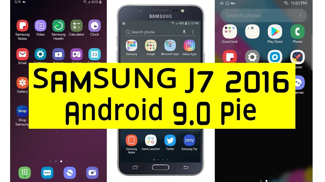 galaxy j7 2016 android 9