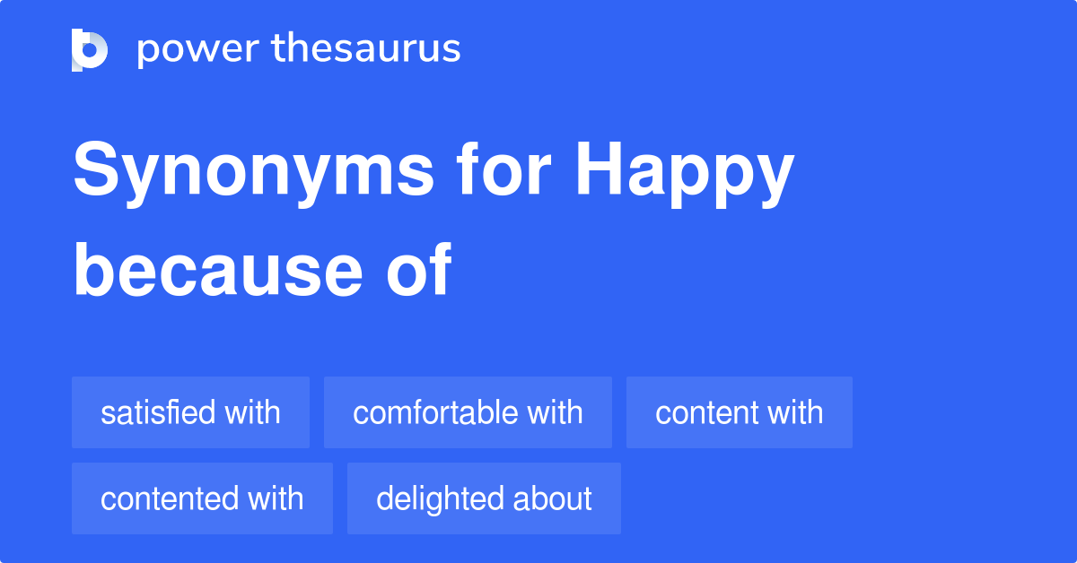 because of thesaurus