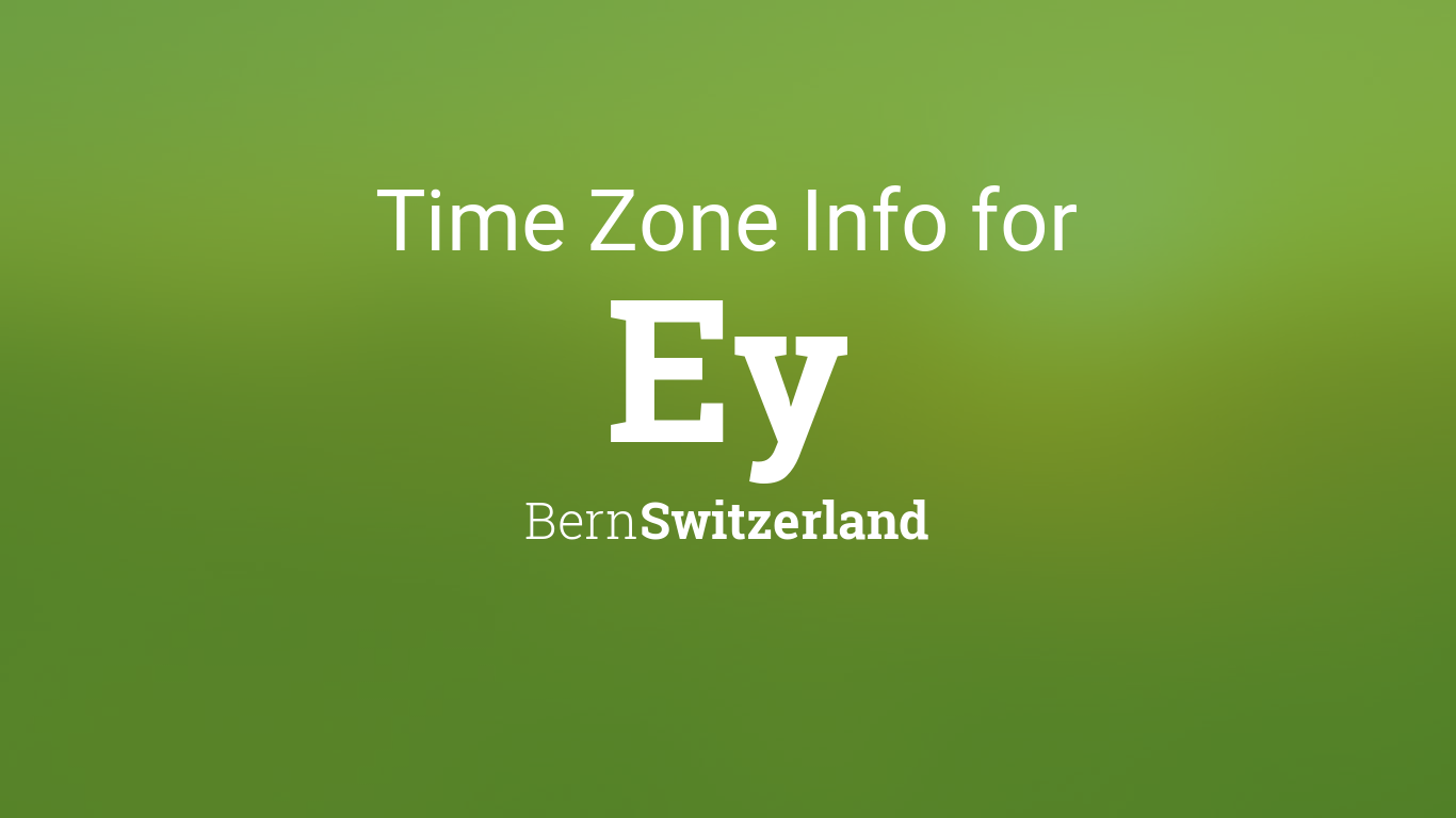 bern time zone