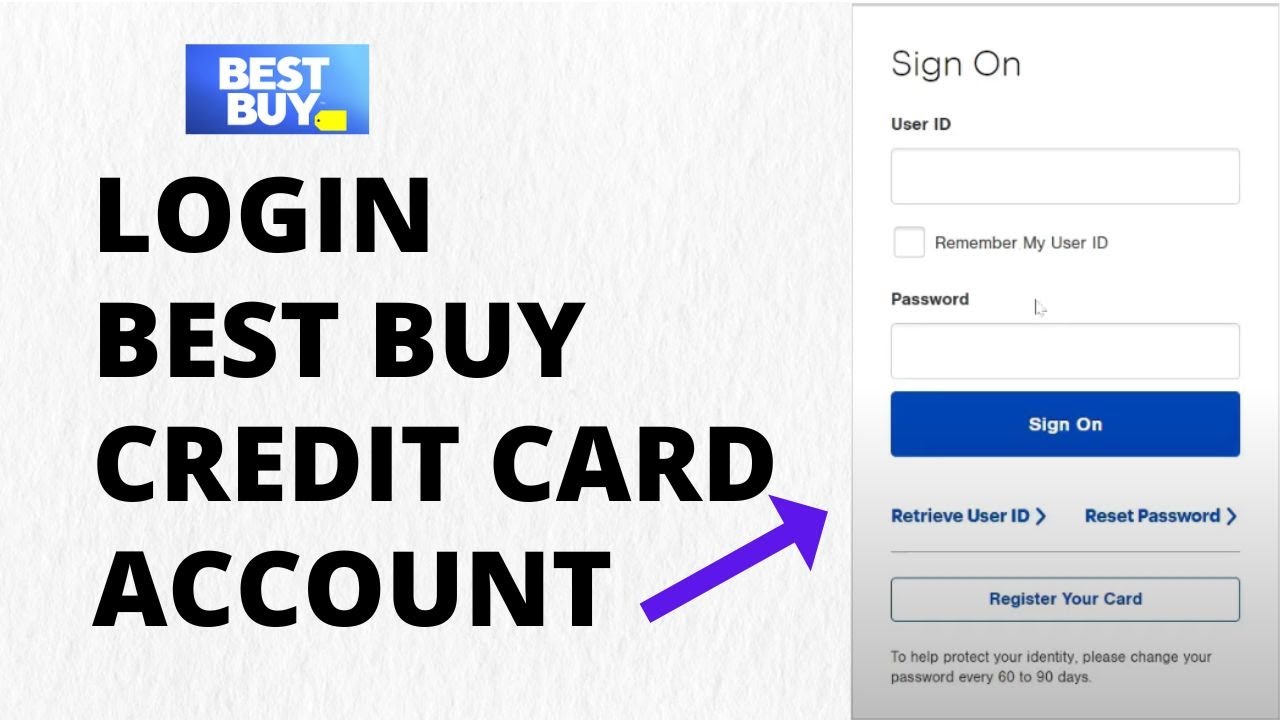 best buy sign in credit card