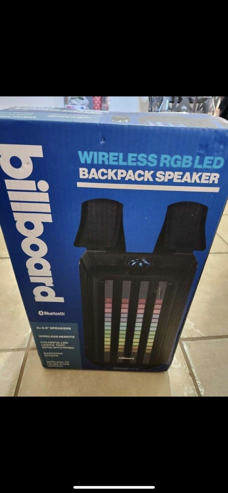 billboard backpack speaker