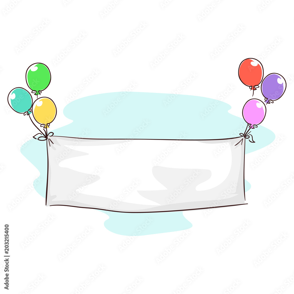 birthday blank banner