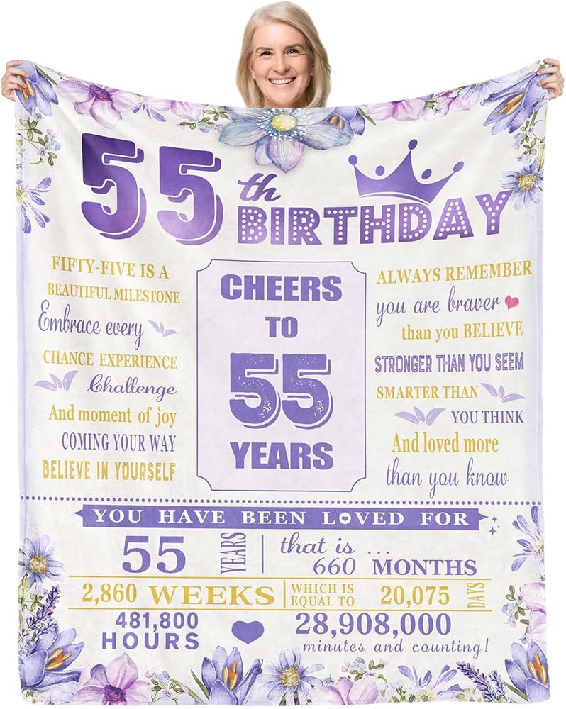 birthday gift ideas for her 55th