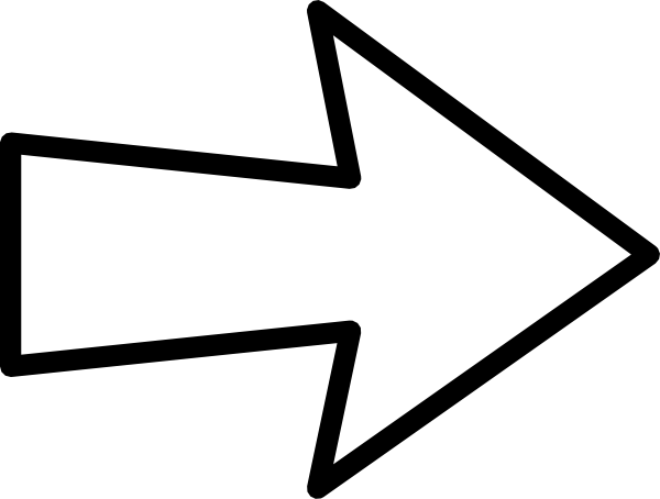black and white arrow clipart