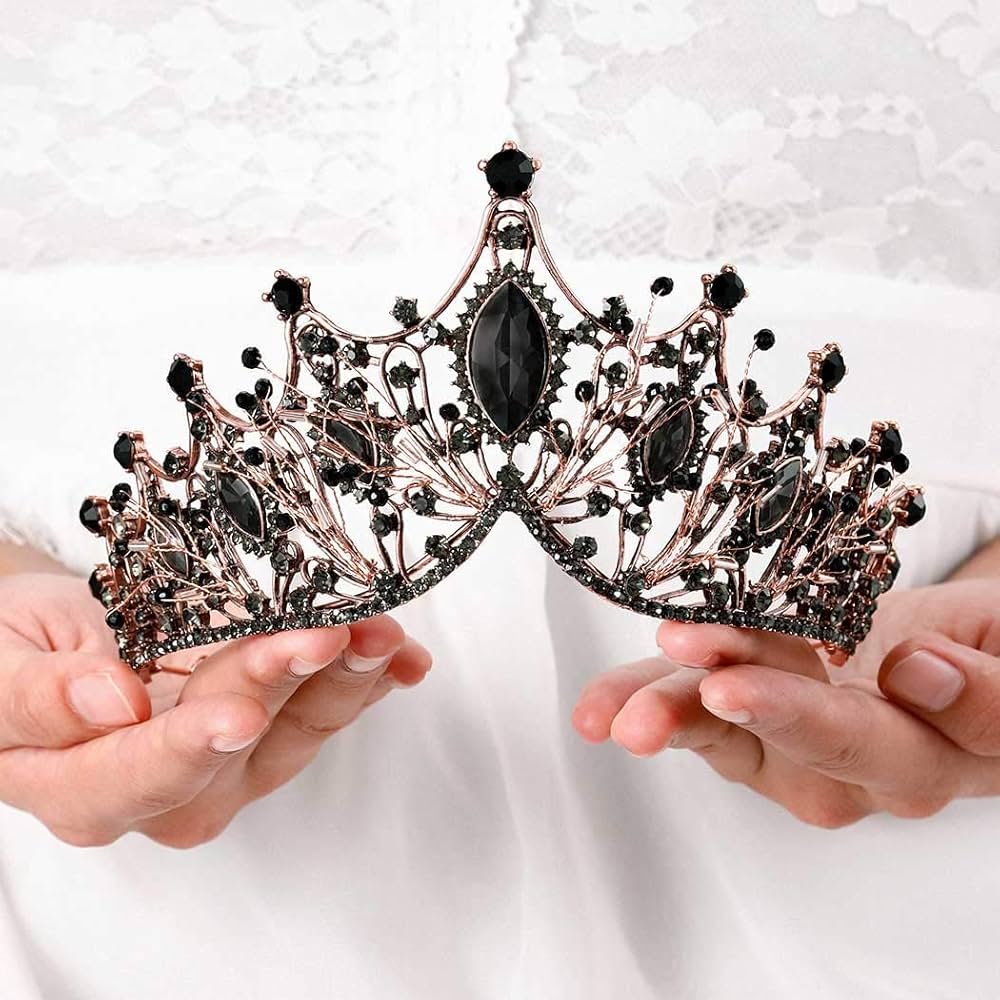 black crowns and tiaras