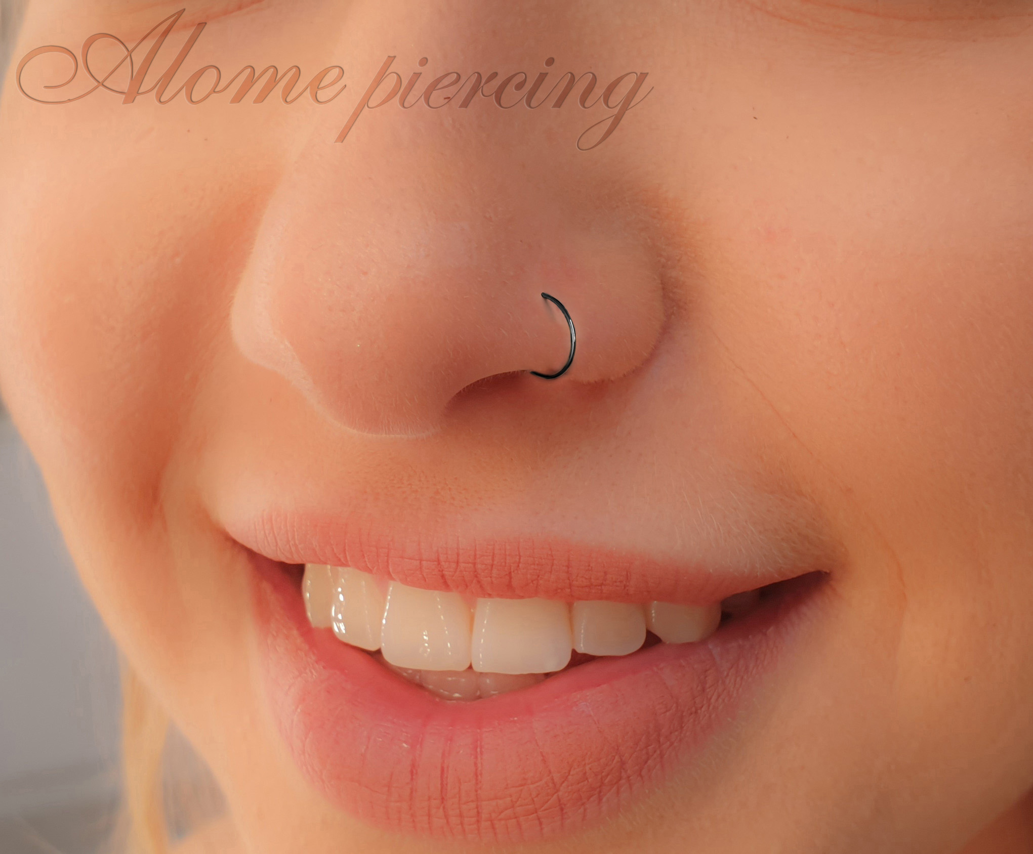 black nostril ring