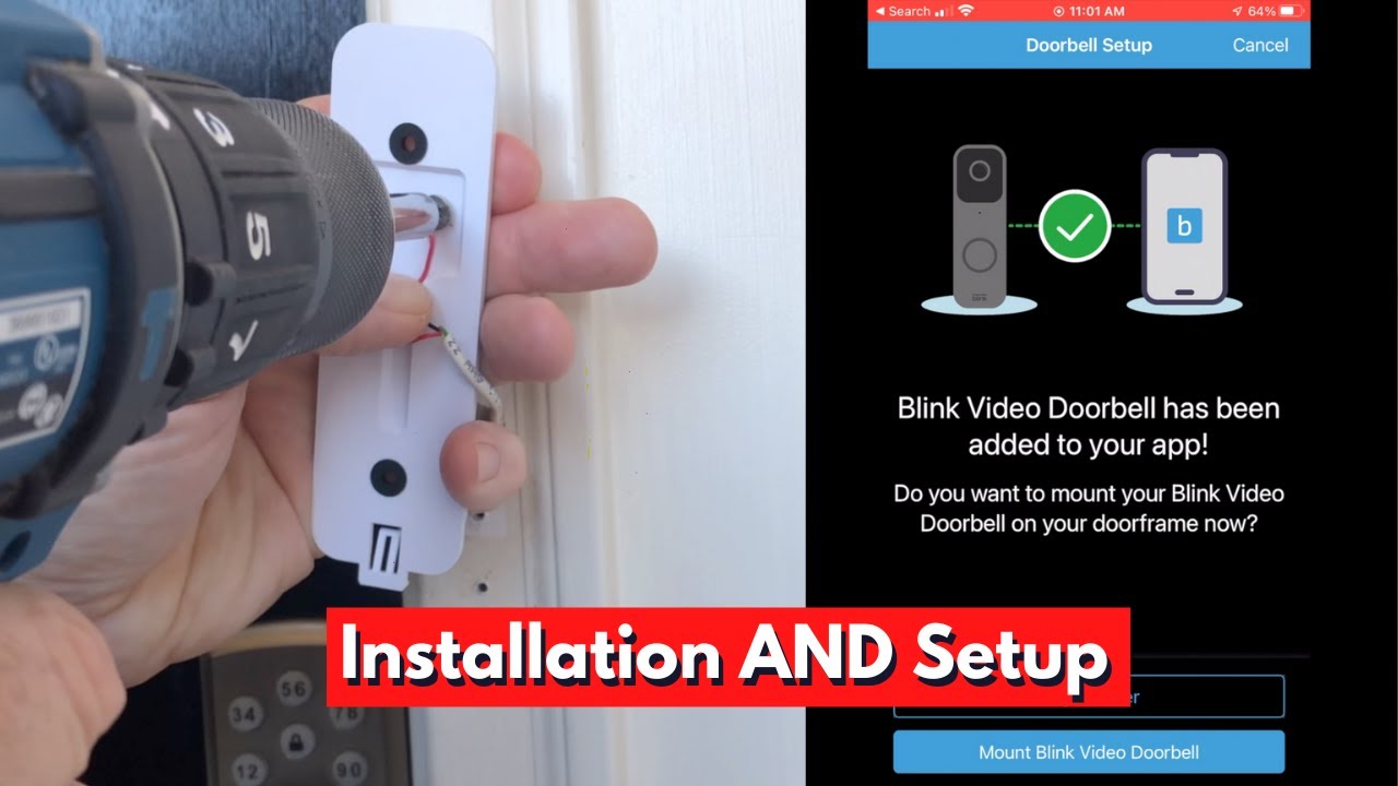 blink doorbell installation