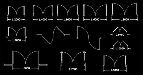 bloques de puertas autocad