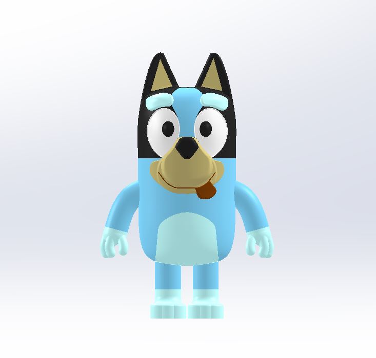 bluey 3d model