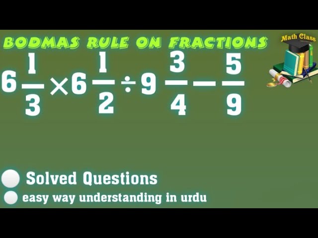 bodmas rule questions for class 5