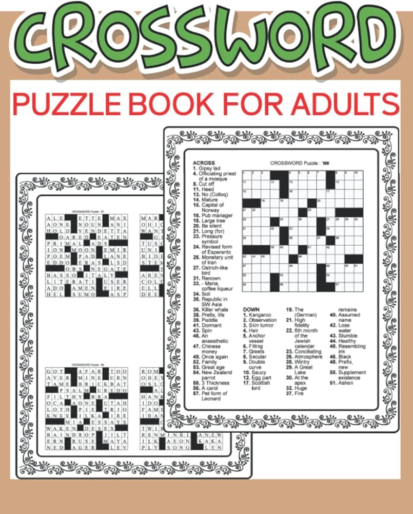 book supplement crossword