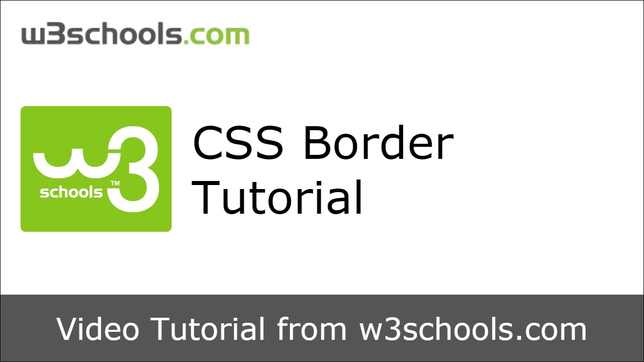 border css w3schools