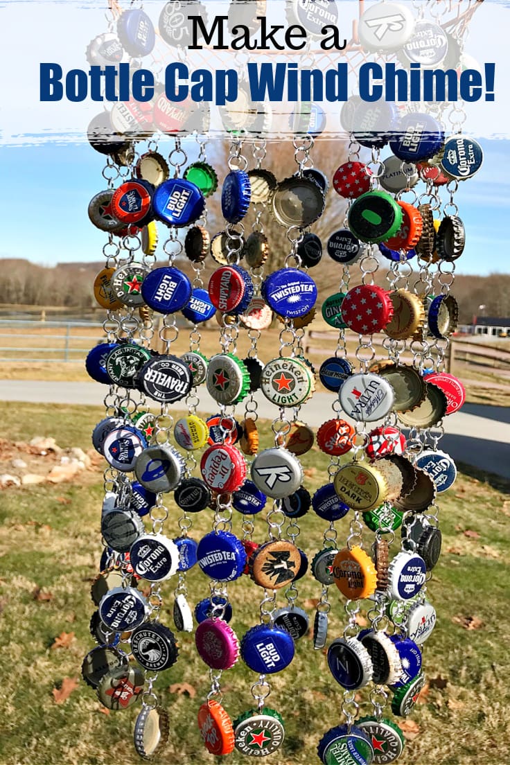 bottle cap wind chime