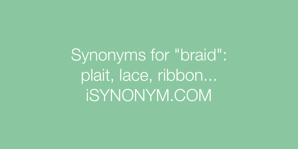 braid synonym