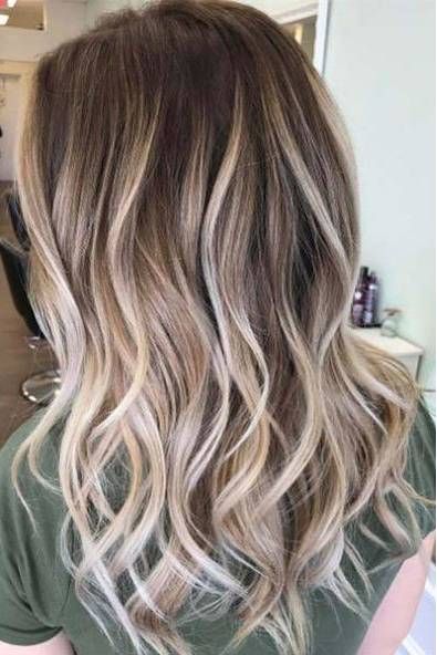 brown hair blond balayage