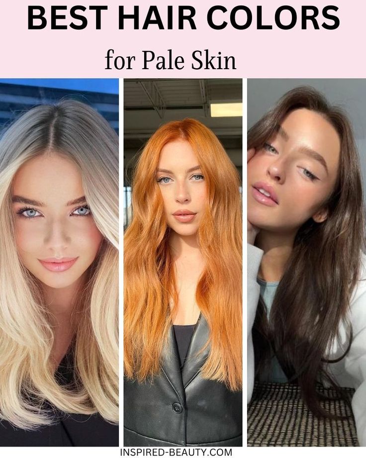 brunette hair colors for pale skin