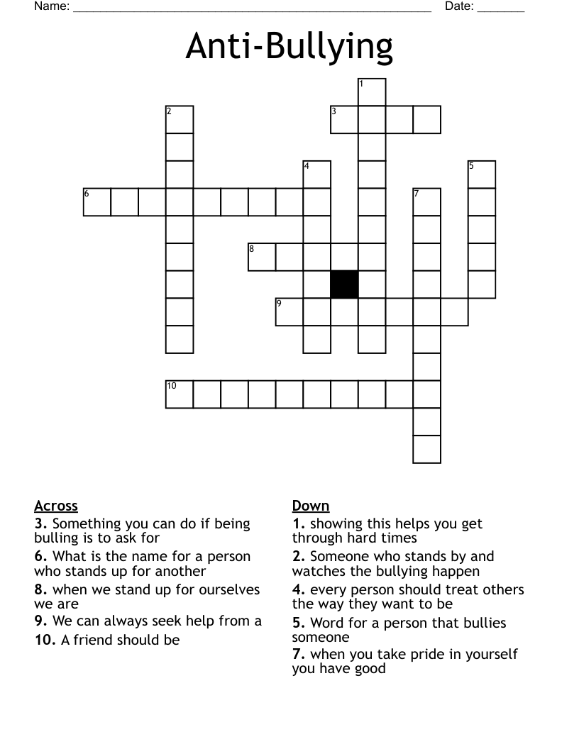 bully crossword clue