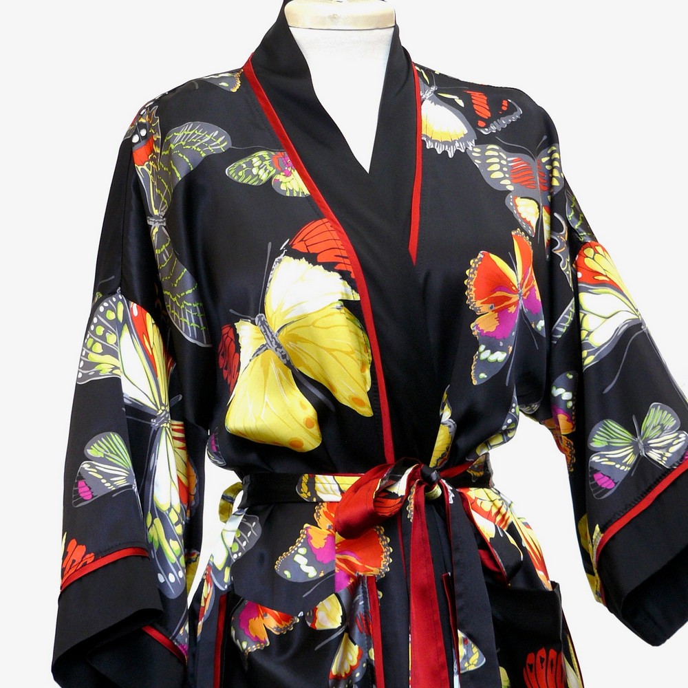 butterfly kimono robe