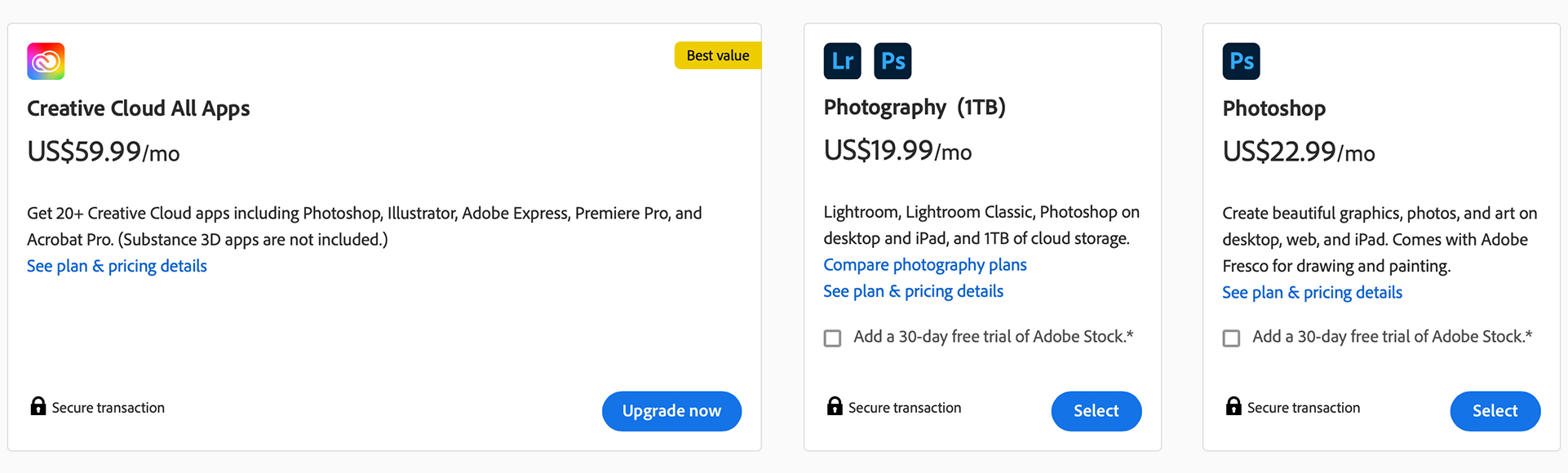 buy photoshop outright