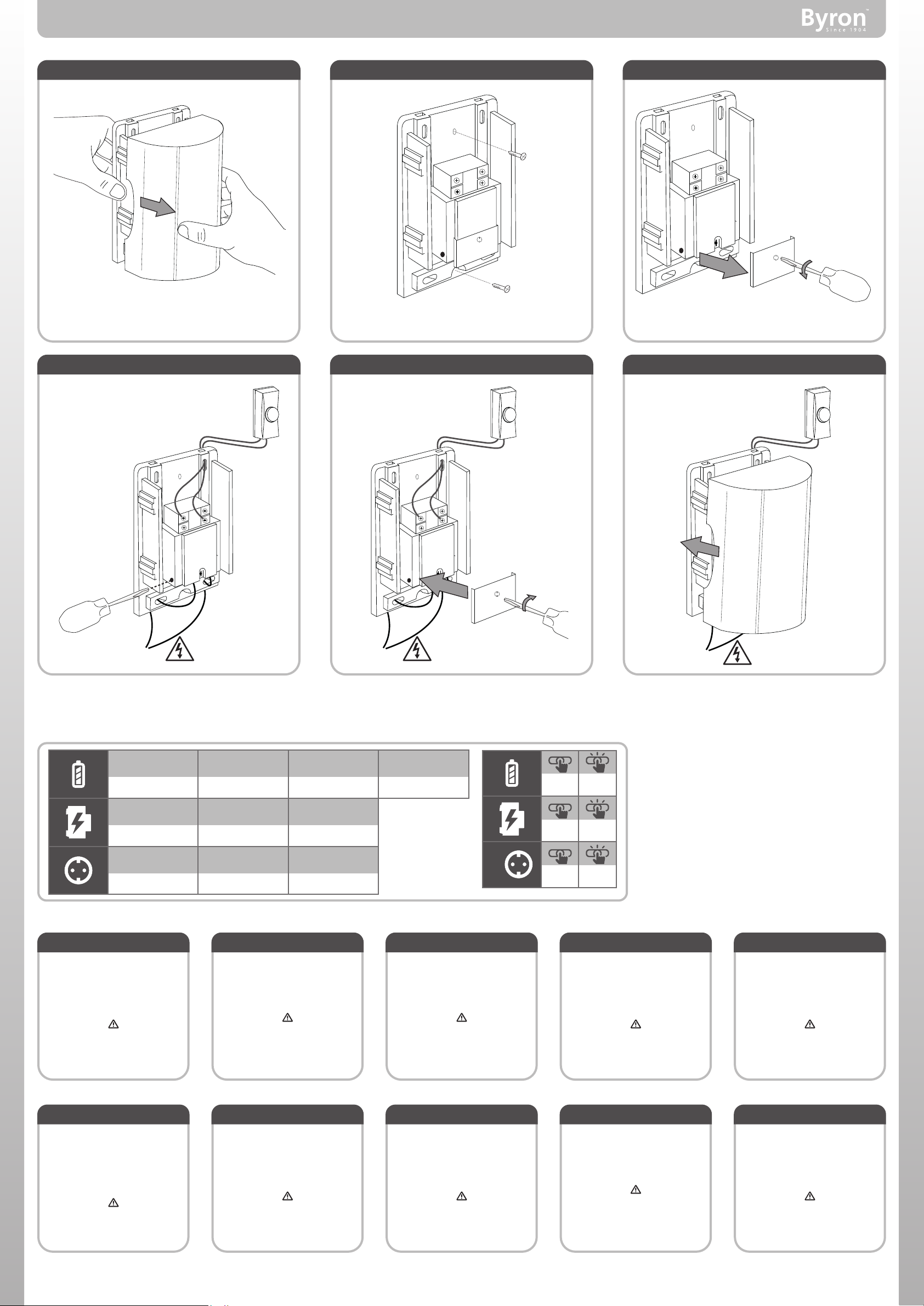 byron door chime instructions