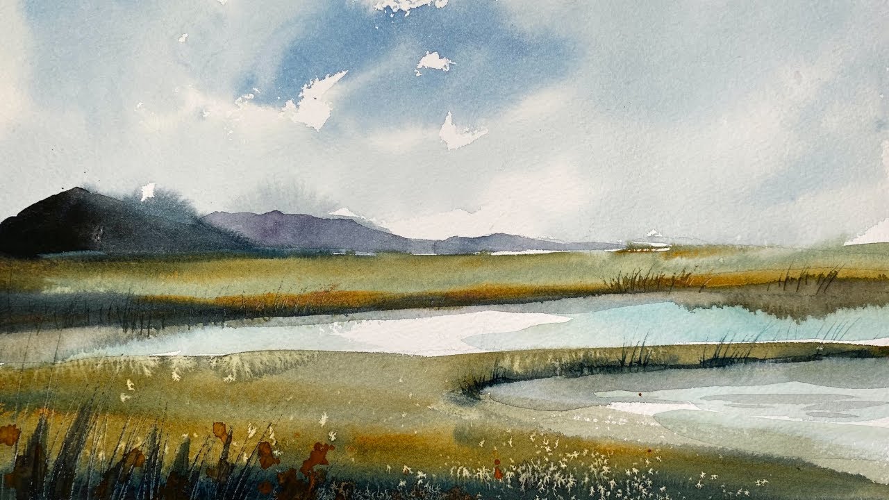 watercolor landscape images