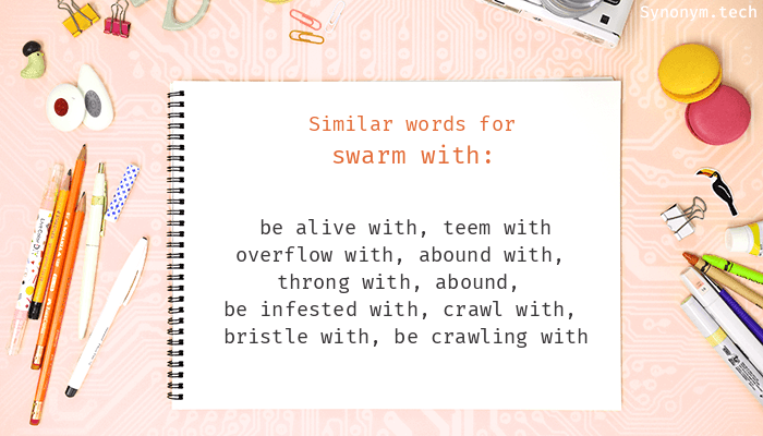 synonyms for swarm