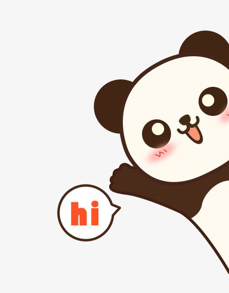 cute panda cartoon