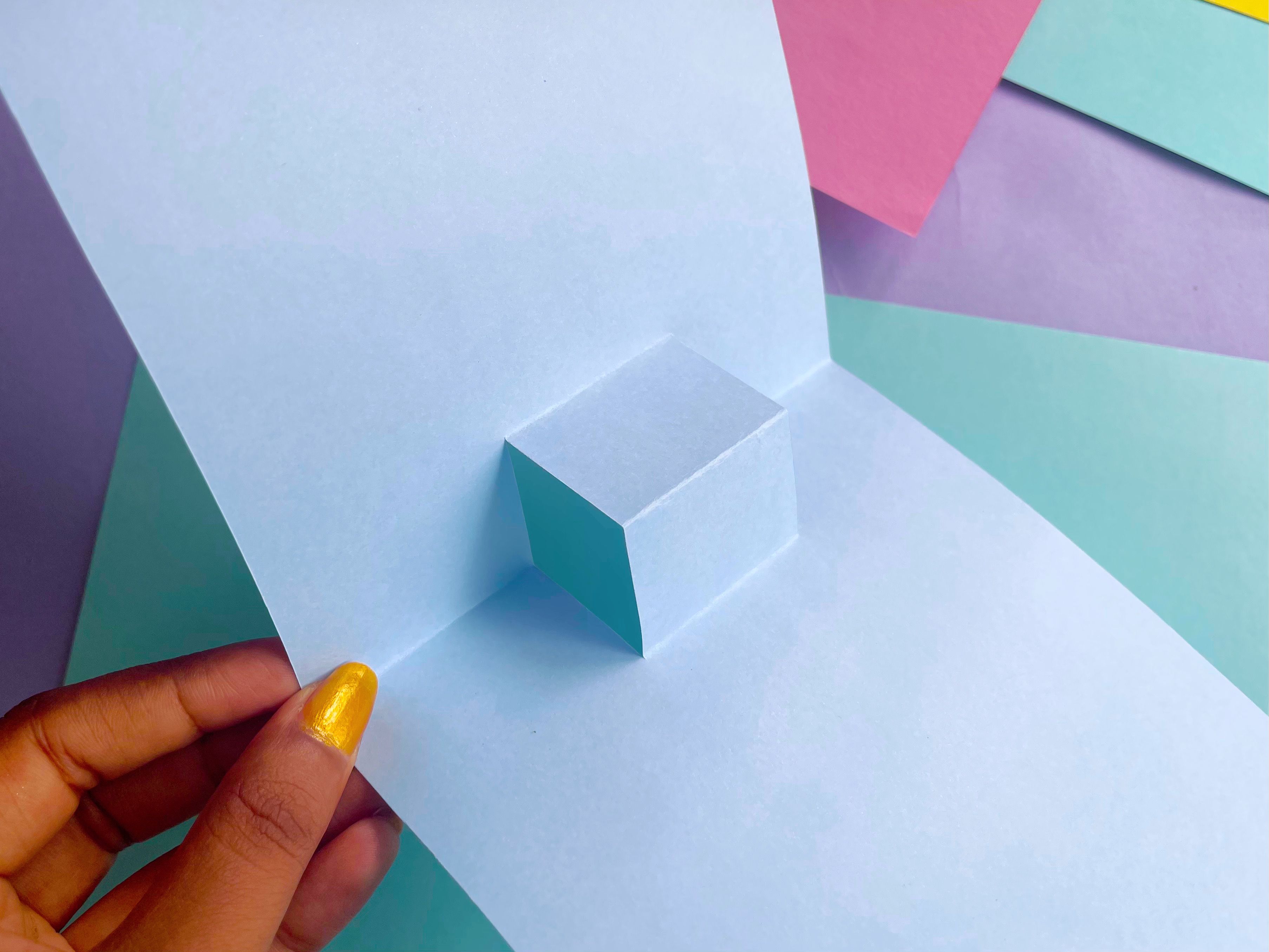 how to make a pop out card step by step