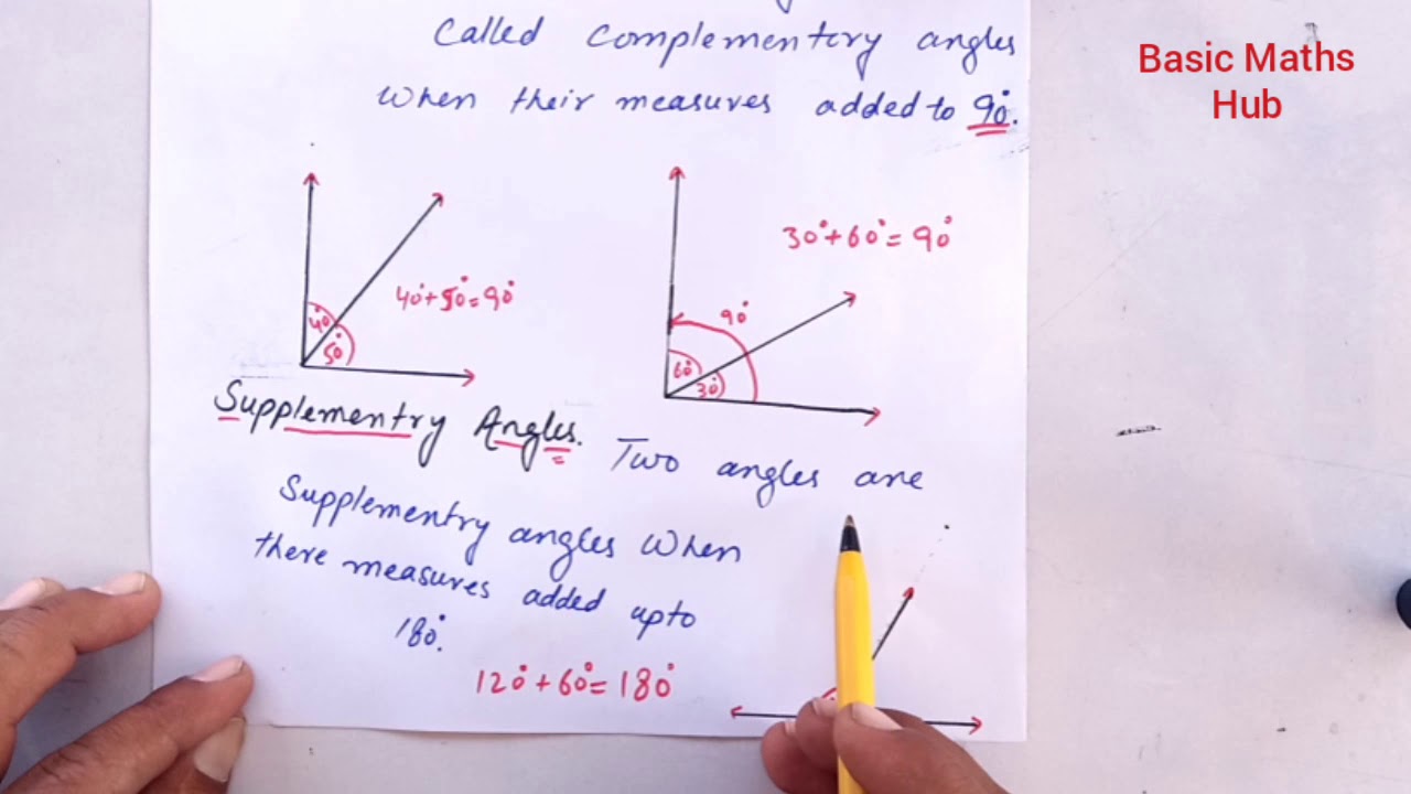 supplementary angles in hindi
