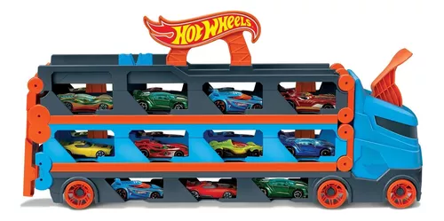 camión hot wheels remolque