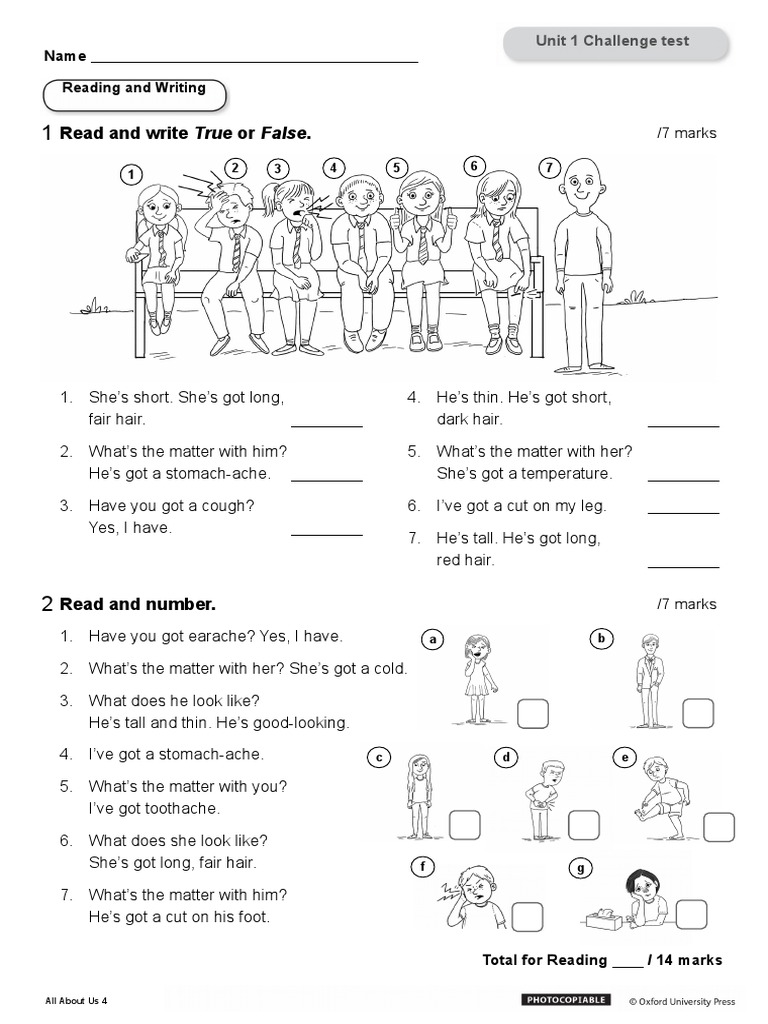 all about us 4 oxford test unit 5