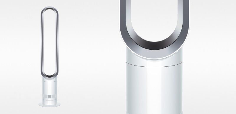 dyson am07 cool tower fan - white/silver