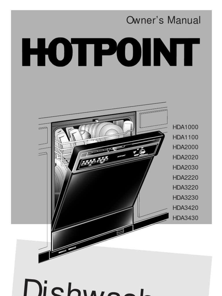 hotpoint dishwasher manual