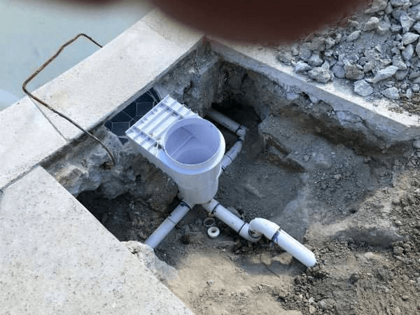 replace inground pool skimmer