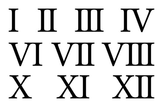 cool roman numeral fonts