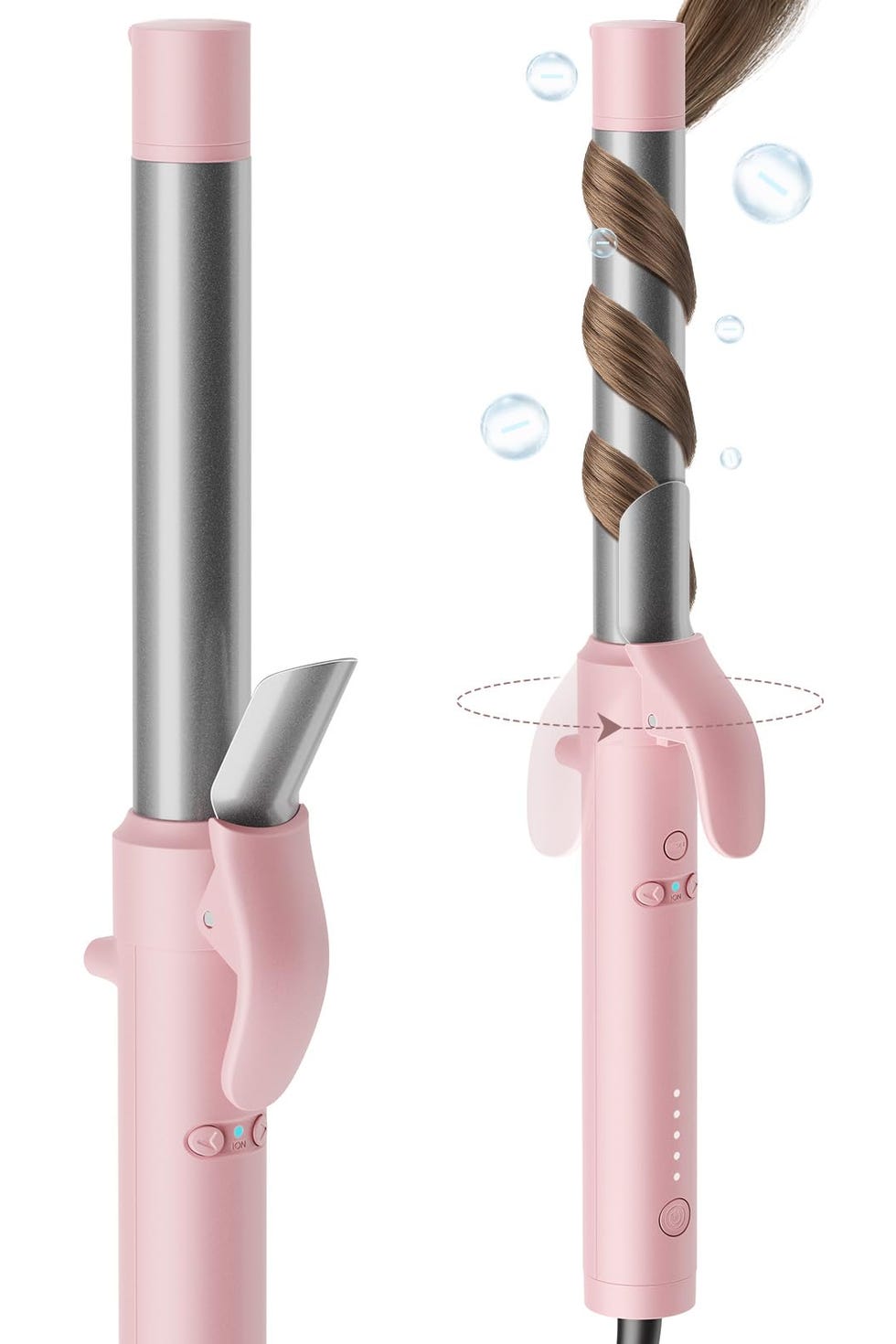 self rotating curling iron