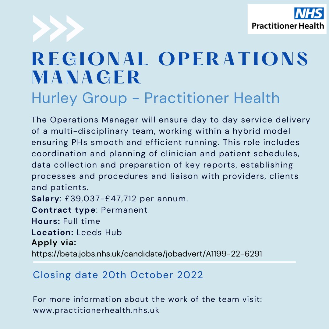 operations manager nhs salary