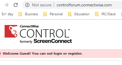 is screenconnect down