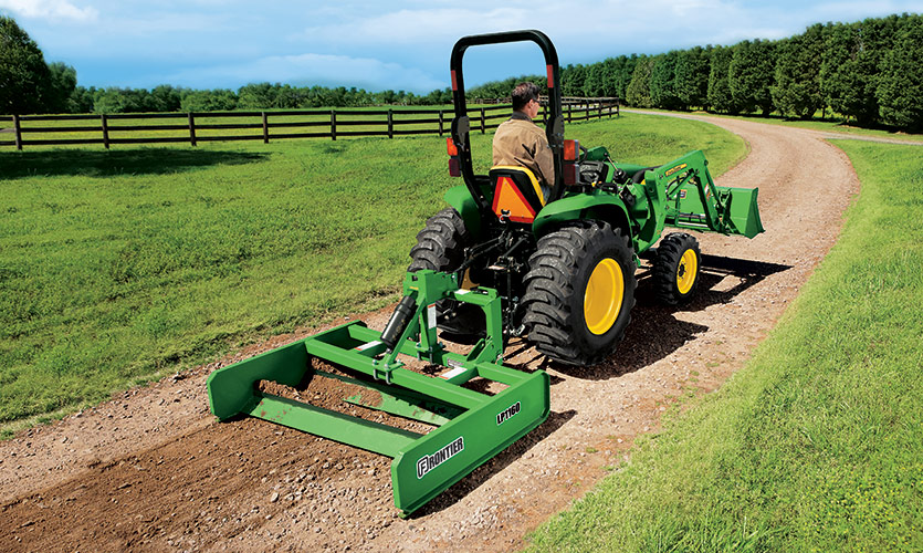 how to spread gravel without a tractor