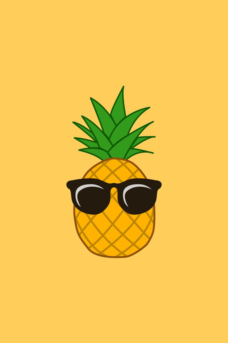 animated pineapple with sunglasses