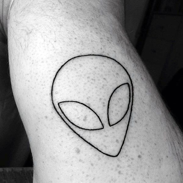 alien logo tattoo