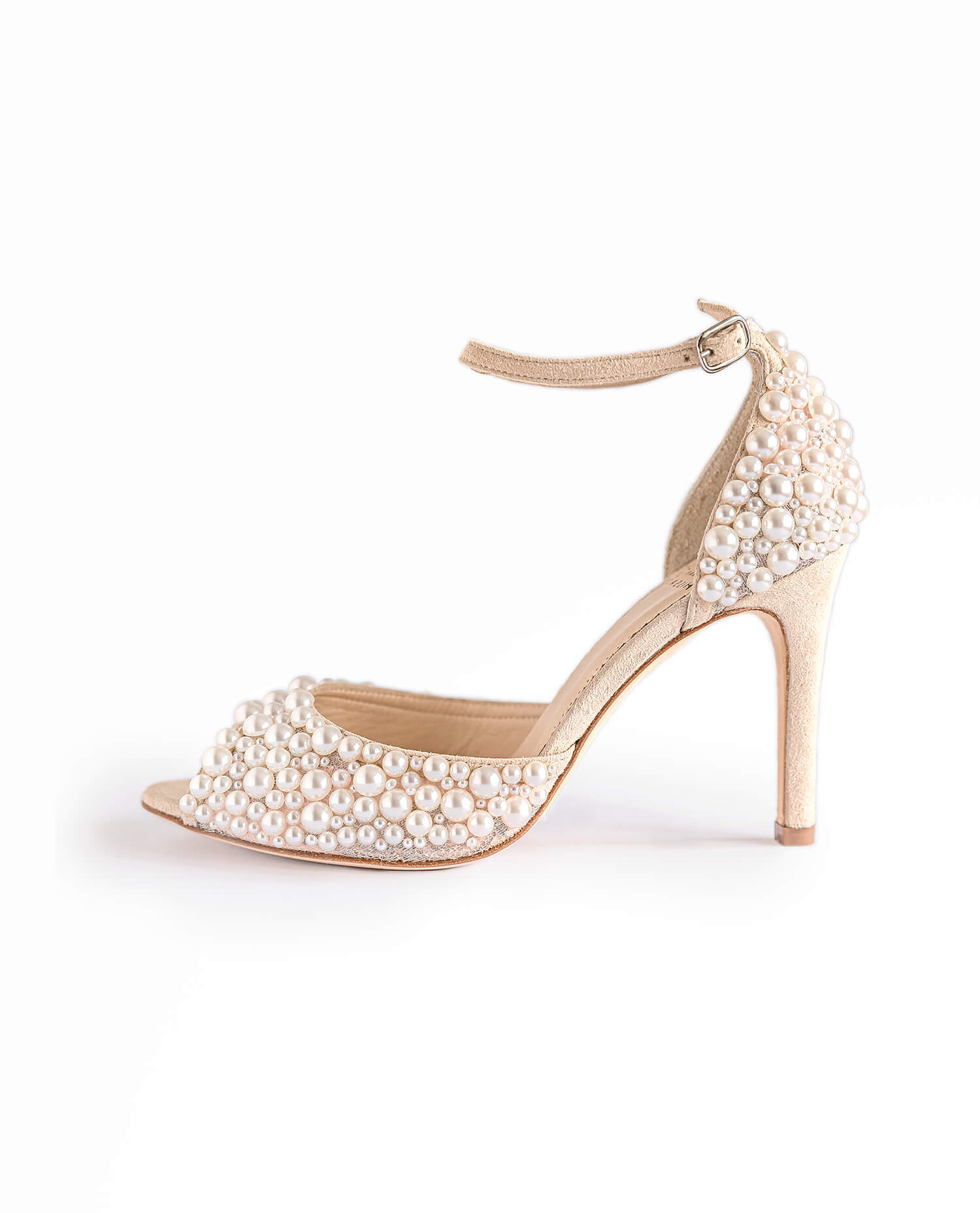 peep toe wedding shoes