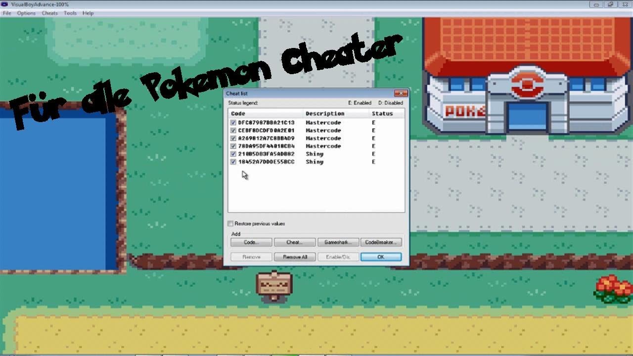 pokemon rot cheat