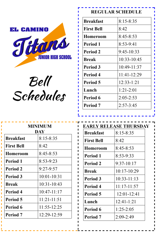 millcreek jr high bell schedule