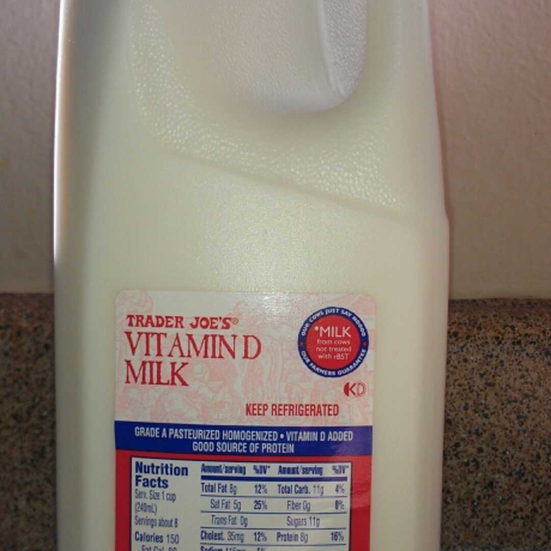 calories in whole milk 100ml