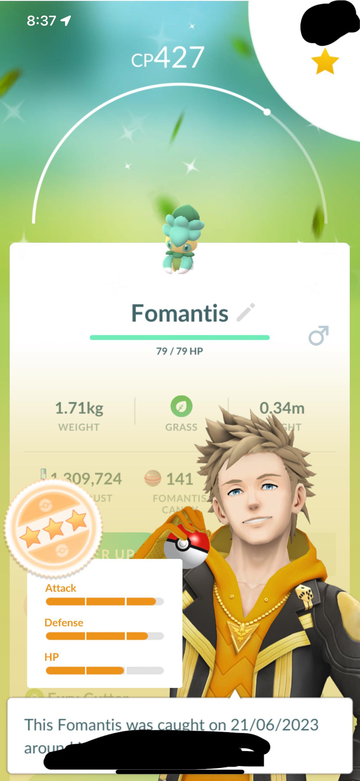 can fomantis be shiny in pokemon go