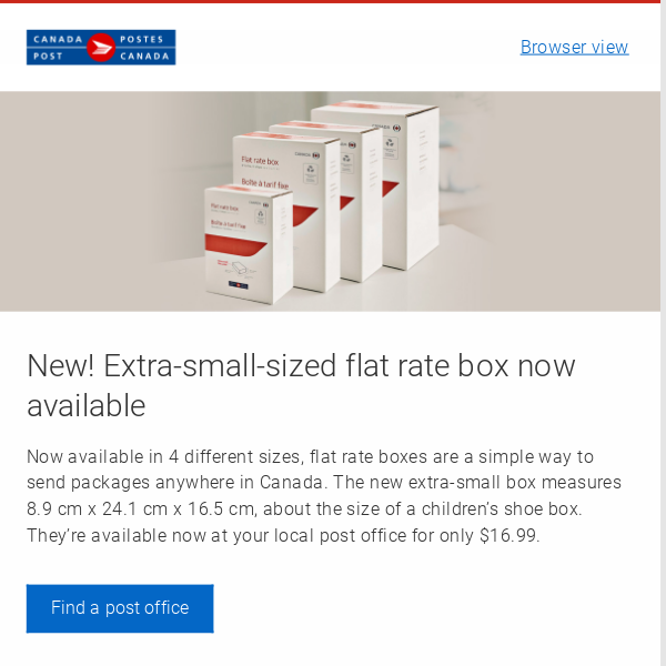 canada post medium flat rate box