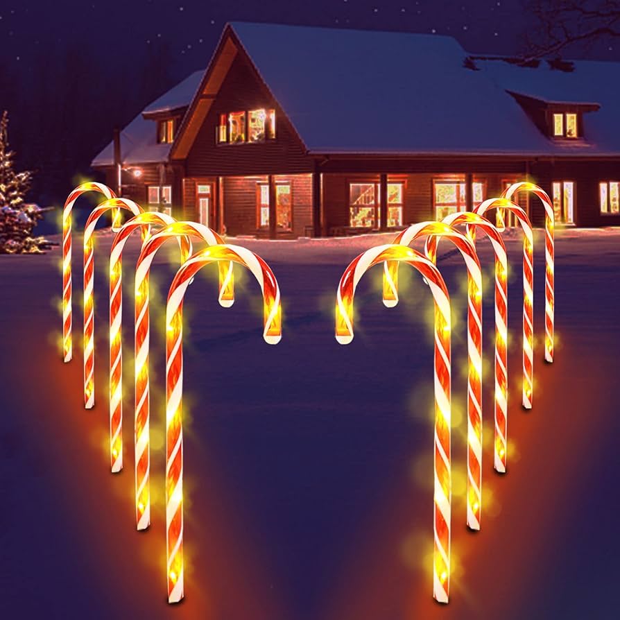 candy cane xmas lights