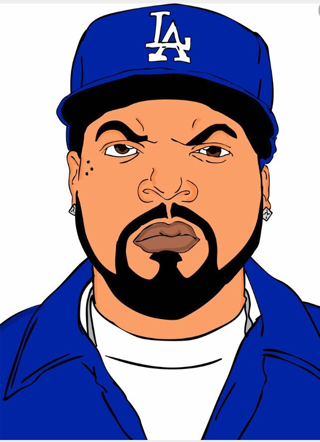 caricaturas de ice cube